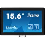iiyama OTF1616MC-B1 Signage-Display Digital Signage Flachbildschirm 39,6 cm (15.6") LCD 1100 cd/m² Full HD Schwarz Touchscreen (OTF1616MC-B1)