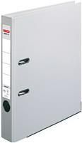 herlitz PP-Color Ordner, Rückenbreite: 50 mm, grau Innenspiegel, Qualitätshebelmechanik mit Funktions (5450903)