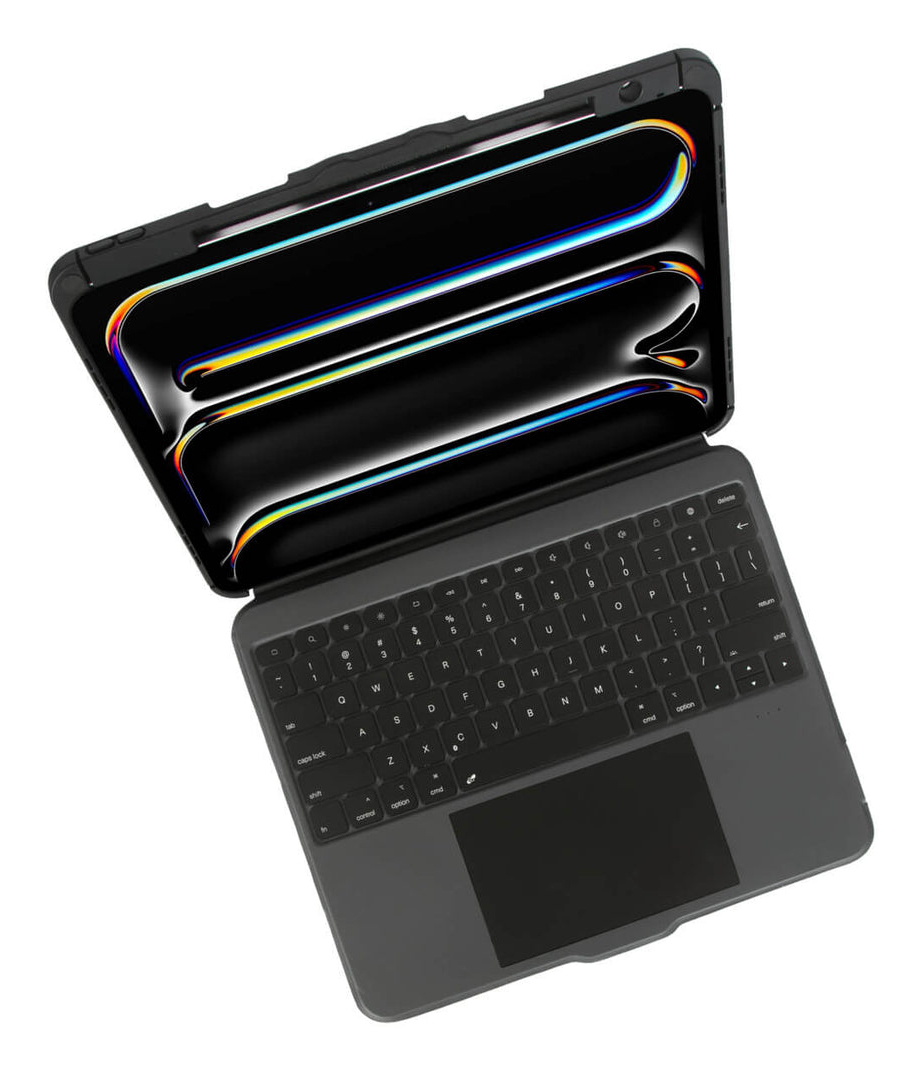 Targus Versavu THZ989UK Tastatur und Foliohülle mit Trackpad für Apple 13" iPad Pro Schwarz
