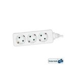 InLine® Steckdosenleiste, 3-fach Schutzkontakt, 5m, weiß (16435W)