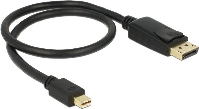 Delock Kabel Mini DisplayPort 1.2 Stecker > DisplayPort Stecker 4K 60 Hz 0,5 m (83984)