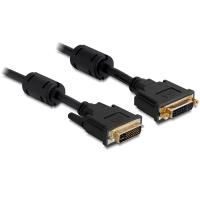 Delock Verlängerungskabel DVI 24+5 Stecker > DVI 24+5 Buchse 5 m schwarz (83109)