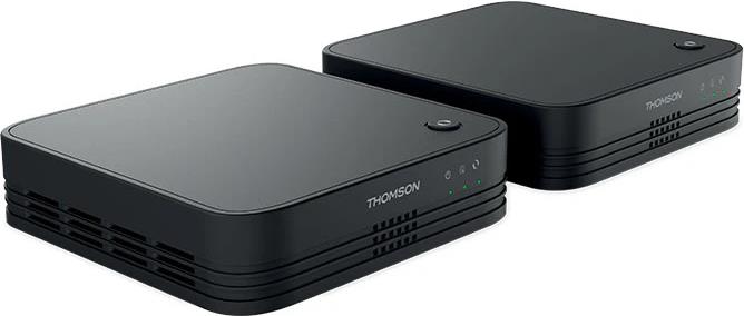 Thomson THM-1200-KIT Dual-Band (2,4 GHz/5 GHz) Wi-Fi 5 (802.11ac) Schwarz 3 Intern (THM1200KIT)