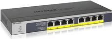 NETGEAR GS108PP - Switch - 8 x 10/100/1000 (PoE+) - Desktop, an Rack montierbar, wandmontierbar - PoE+ (123 W) - Gleichstrom (GS108PP-100EUS)