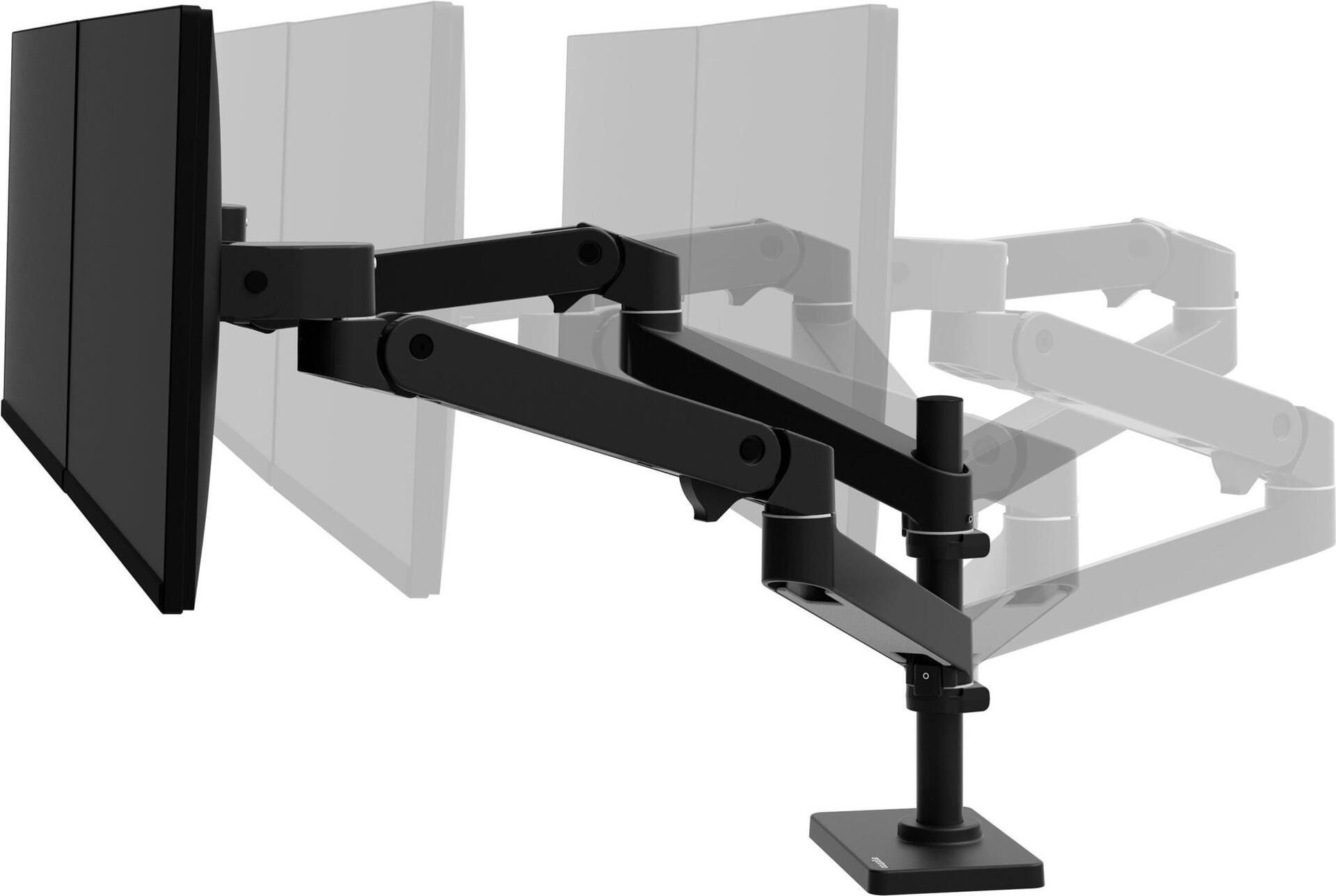 Ergotron LX Pro Doppel-Monitorarm für 2 Displays bis 27" Aluminium Schwarz
