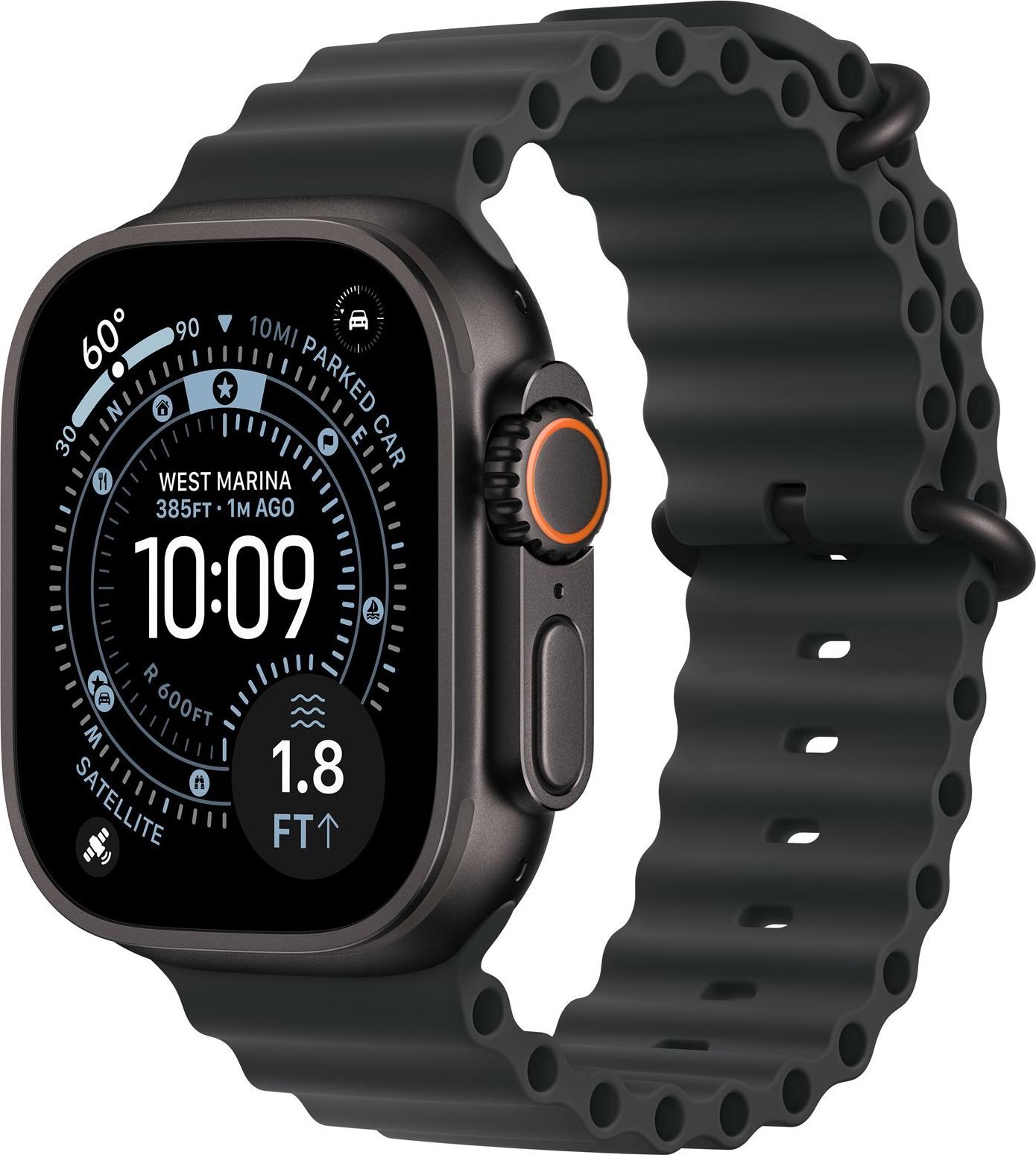 Apple Watch Ultra 3 Titanium Cellular 49mm Schwarz Ocean Armband schwarz MF0J4QF/A Apple Watch Ultra 3 Titanium Cellular 49mm Schwarz Ocean Armband schwarz MF0J4QF/A