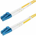 StarTech.com 7m (22.9ft) LC to LC (UPC) OS2 Single Mode Duplex Fiber Optic Cable, 9/125µm, Laser Optimized, 10G, Bend Insensitive, Low Insertion Loss (SMDOS2LCLC7M)