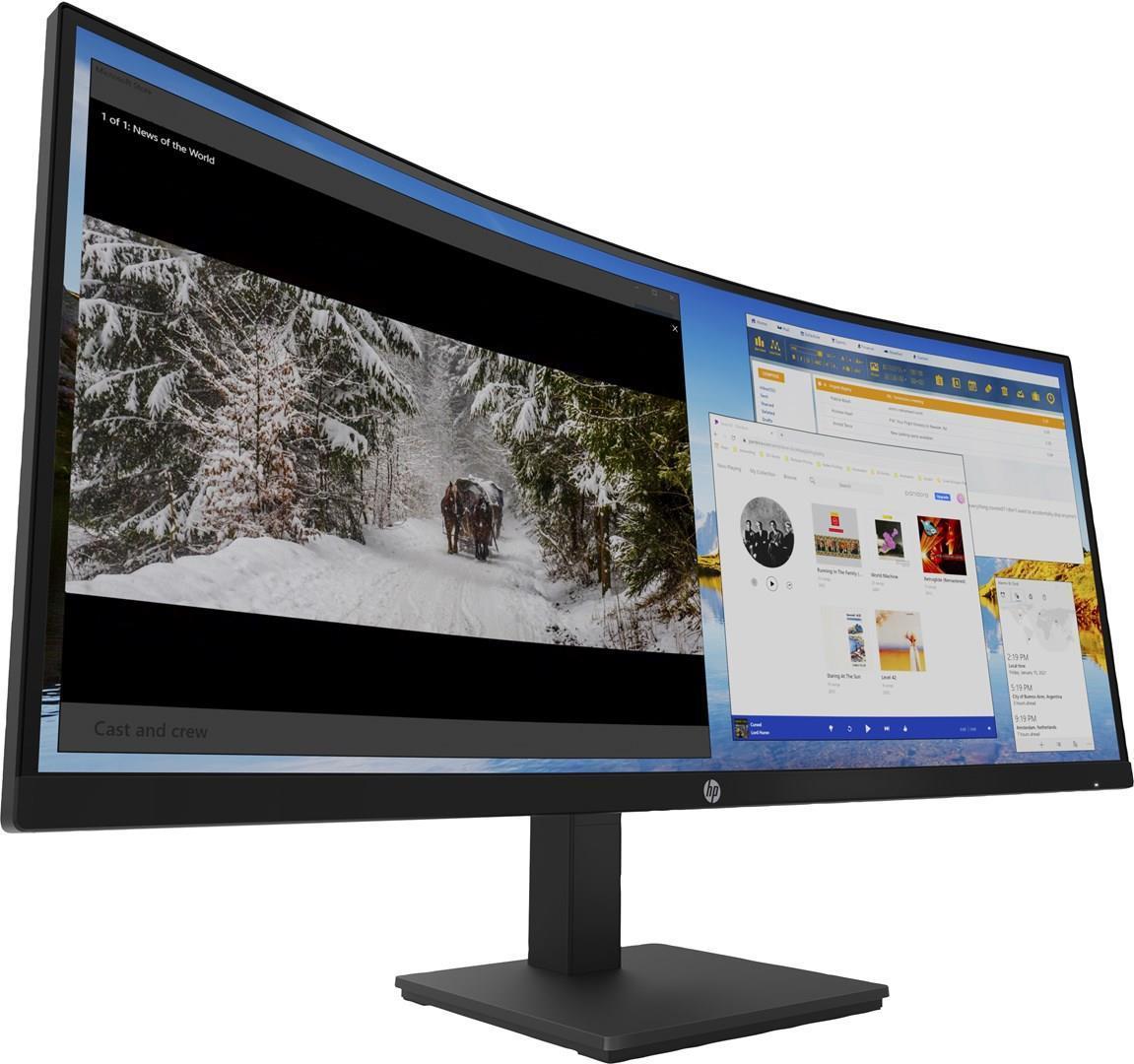 HP M34d 86,4 cm (34 Zoll) 3440 x 1440 Pixel Wide Quad HD LED Schwarz (3B1W4E9#ABB) (geöffnet)