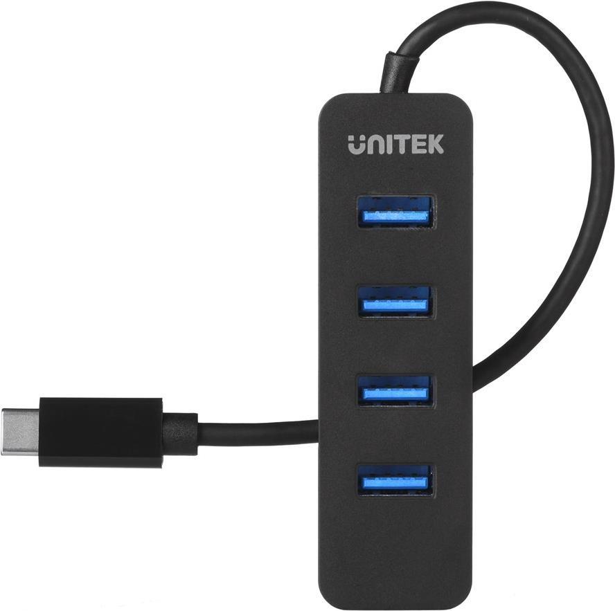 UNITEK HUB USB-C 4XUSB-A 3.1, AKTIV, 10 WATT,H1117B (H1117B)