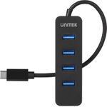 UNITEK HUB USB-C 4XUSB-A 3.1, AKTIV, 10 WATT,H1117B (H1117B)