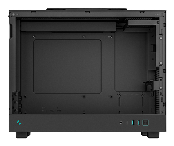 DeepCool CH160 PLUS SFF PC-Gehäuse Micro-ATX Mini-ITX Tempered Glass Schwarz