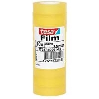 tesa Film standard, transparent, 15 mm x 33 m Klebefilm aus PP-Folie, gute Klebkraft, leicht abrollbar (57387-00001-00)