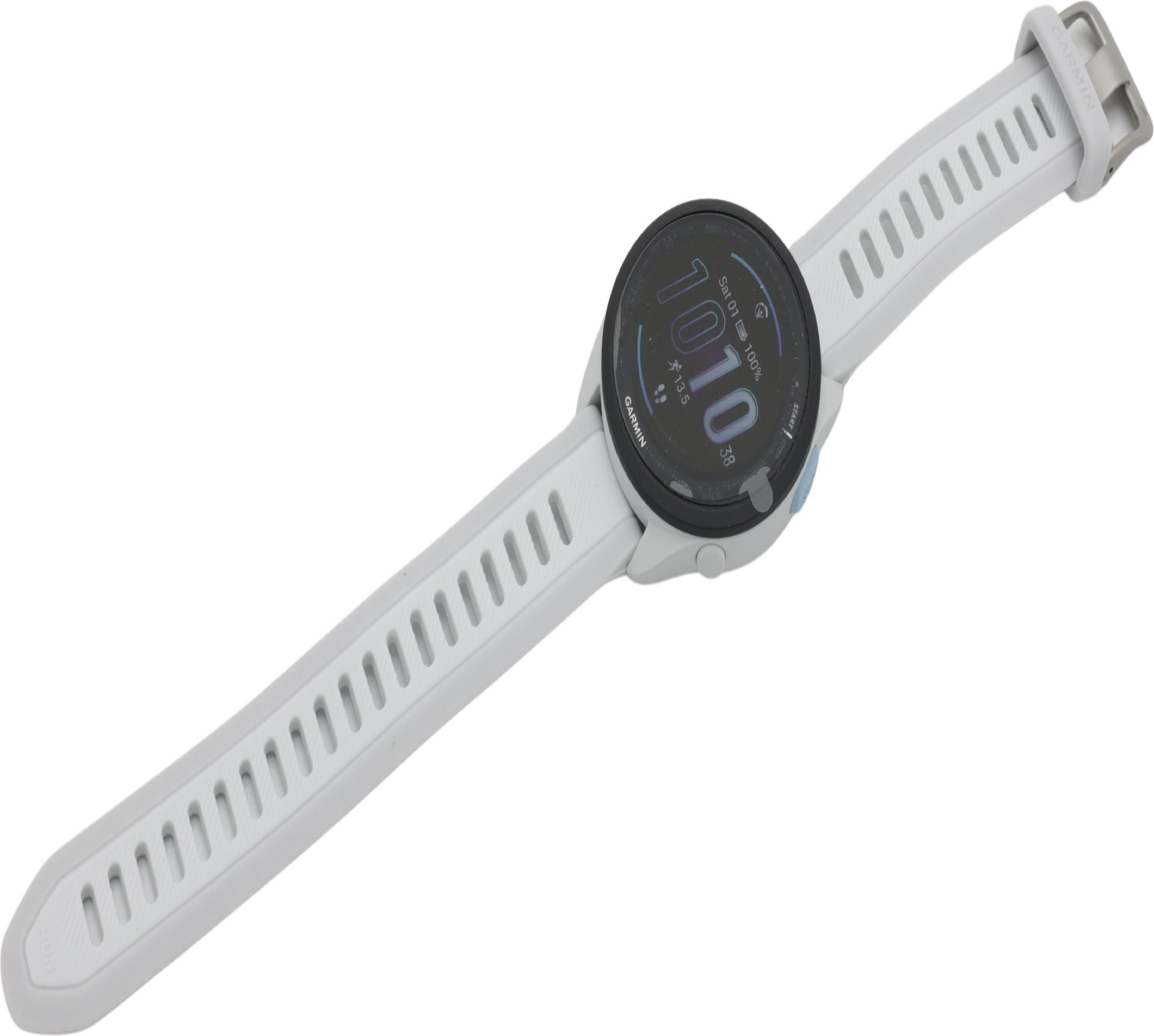 Garmin Forerunner 165 Music GPS Smartwatch 1,2" AMOLED 4 GB Nebelgrau/Whitestone