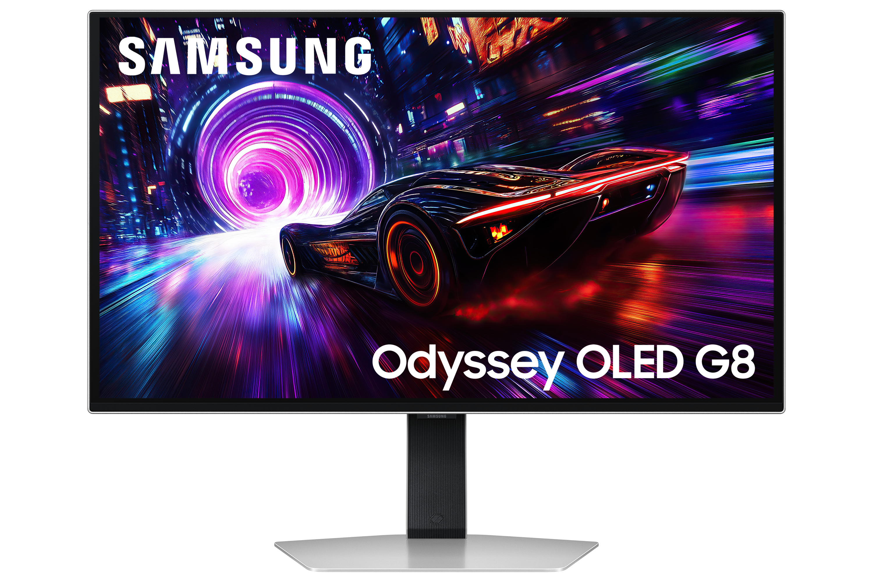 Samsung Odyssey OLED G8 S27FG812SU 27" 4K UHD 240 Hz Silber