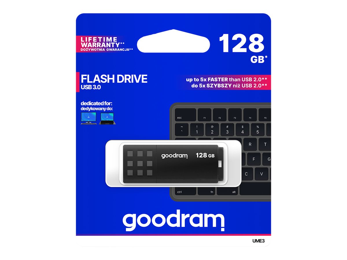 Goodram UME3 USB-Stick 128 GB USB 3.2 Gen 1 Schwarz