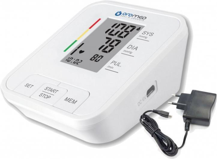 Oromed Elektronisches Blutdruckmessgerät ORO-N4 Classic+Netzteil (ORO-N4)