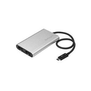 StarTech.com Thunderbolt 3 to Dual DisplayPort Adapter - 4K 60Hz - Mac and Wi...