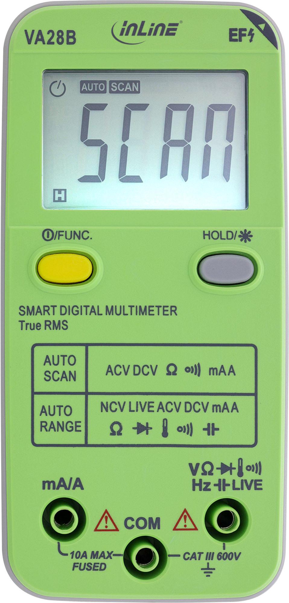 InLine Multimeter mit Auto-Range und Autoscan - Pocketformat (43117B)