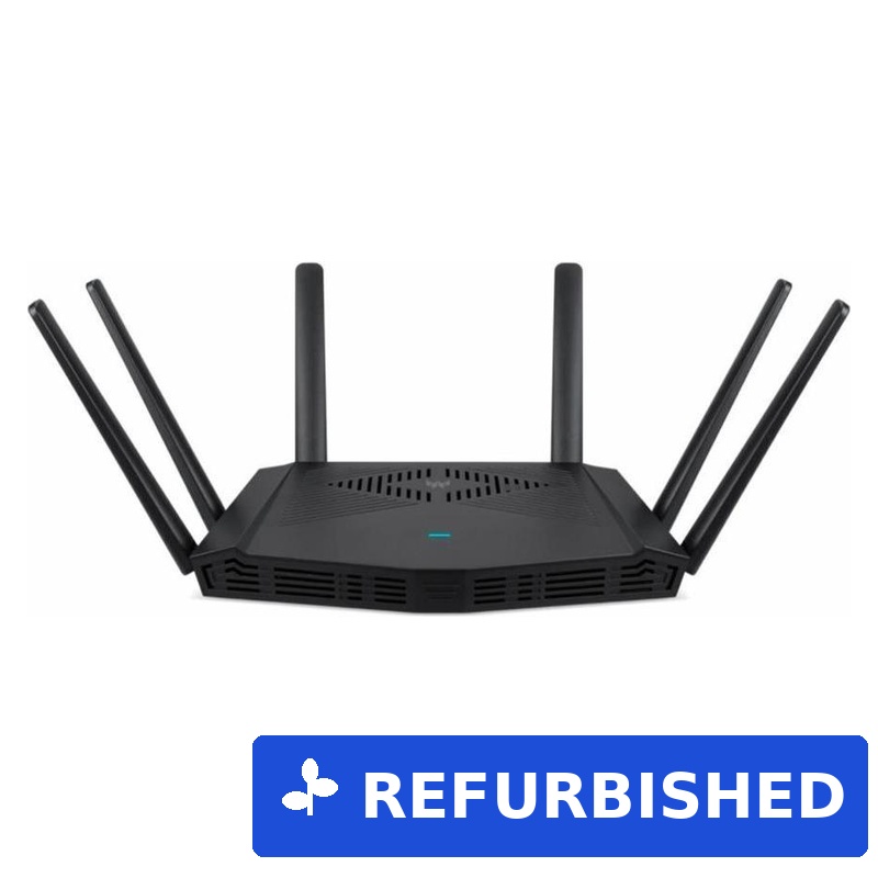 Acer Router Predator Connect W6x - Wifi 6 router, black, 802.11 a/b/g/n/ac/ax 2.4 GHz / 5 GHz, 4x4 MU MIMO (FF.G2TTA.002) (B-Ware)