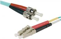 exertis Connect LWL Patchkabel HD, 50/125 µm, OM3-Faser, LC Duplex Stecker/ST Duplex Stecker, aqua, 15,0 m UPC UPC-Schliff - Standard: IEC 61754 / 61755 ? ISO 11801- Einfügedämpfung: = 25 dB- HD (High Density) = hohe Packungsdichte- Durchme (392737)