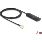 Delock GSM UMTS LTE WLAN 2.4 GHz Antenne SMA Stecker 2 dBi omnidirektional starr schwarz (12050)