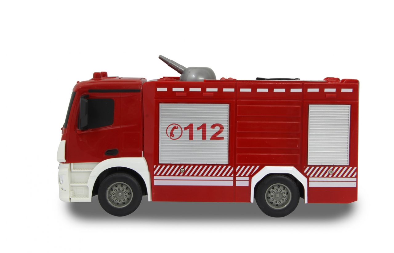 Jamara Fire Fighter TLF Mercedes-Benz Antos RC-Feuerwehrwagen 1:26 Elektromotor 2,4 GHz Rot, Weiß