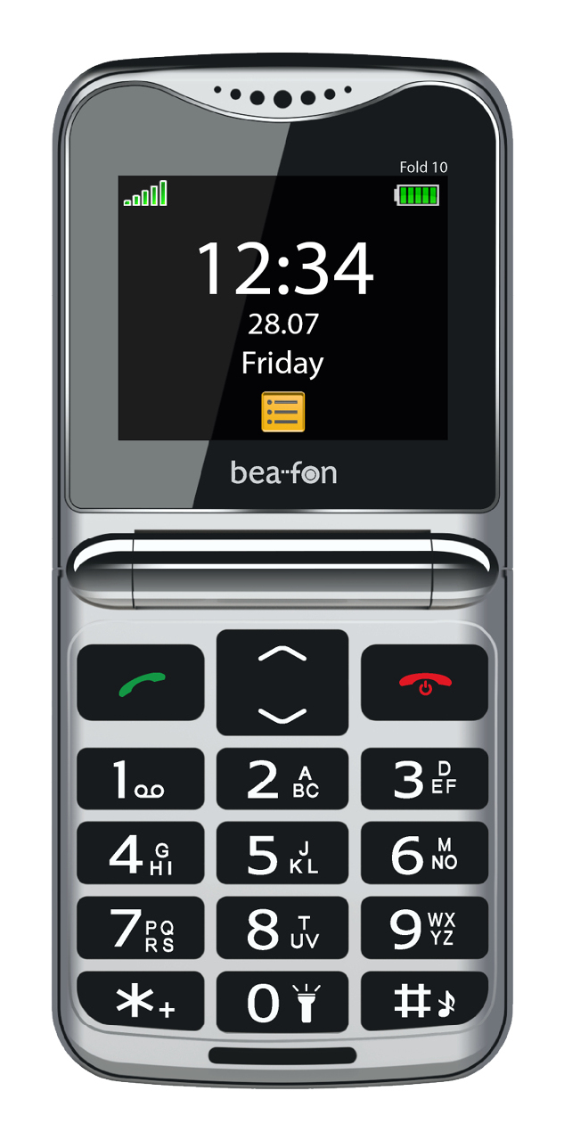 Bea-Fon Fold 10 Klapphandy 2,2" Schwarz, Silber