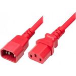 Tecline 808042 Stromkabel Rot 1,8 m IEC C13 (808042)