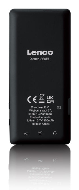 Lenco XEMIO XEMIO-860BU 8 GB MP3-Player Schwarz, Blau