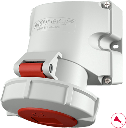 MENNEKES Elektrotechnik GmbH & Co. KG CEE-Wandsteckdose 32A 400V 5polig (9182)
