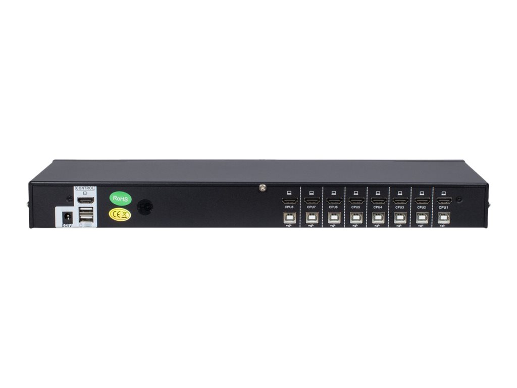 Inter-Tech Argus AS-9108HA KVM-Switch 8 Ports Schwarz