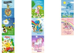 HERMA Stickeralbum "Einhorn Best Friends", DIN A5 16 Seiten, beschichtetes Spezialpapier, Sticker imm wieder - 1 Stück (15425)