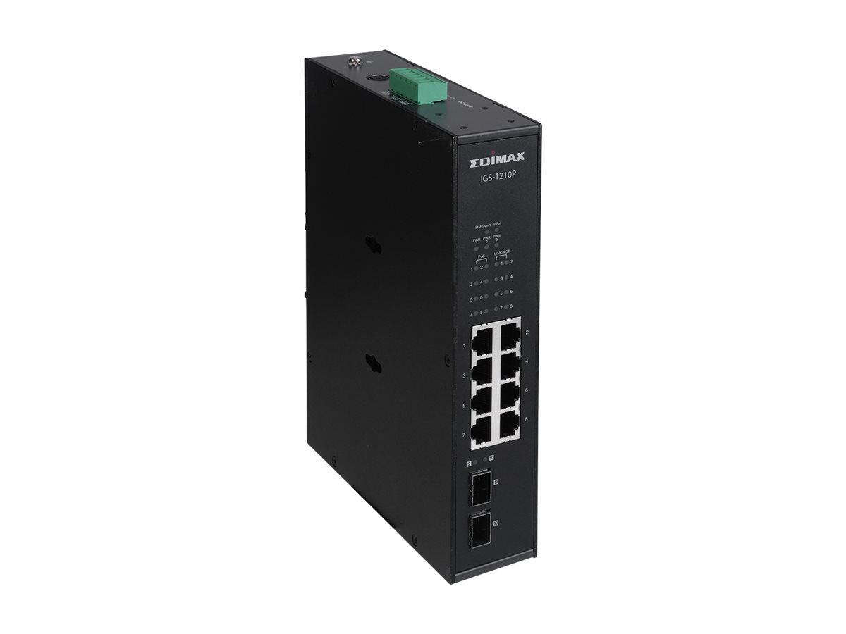 Edimax IGS-1210P 10-Port Gigabit PoE+ Switch Schwarz