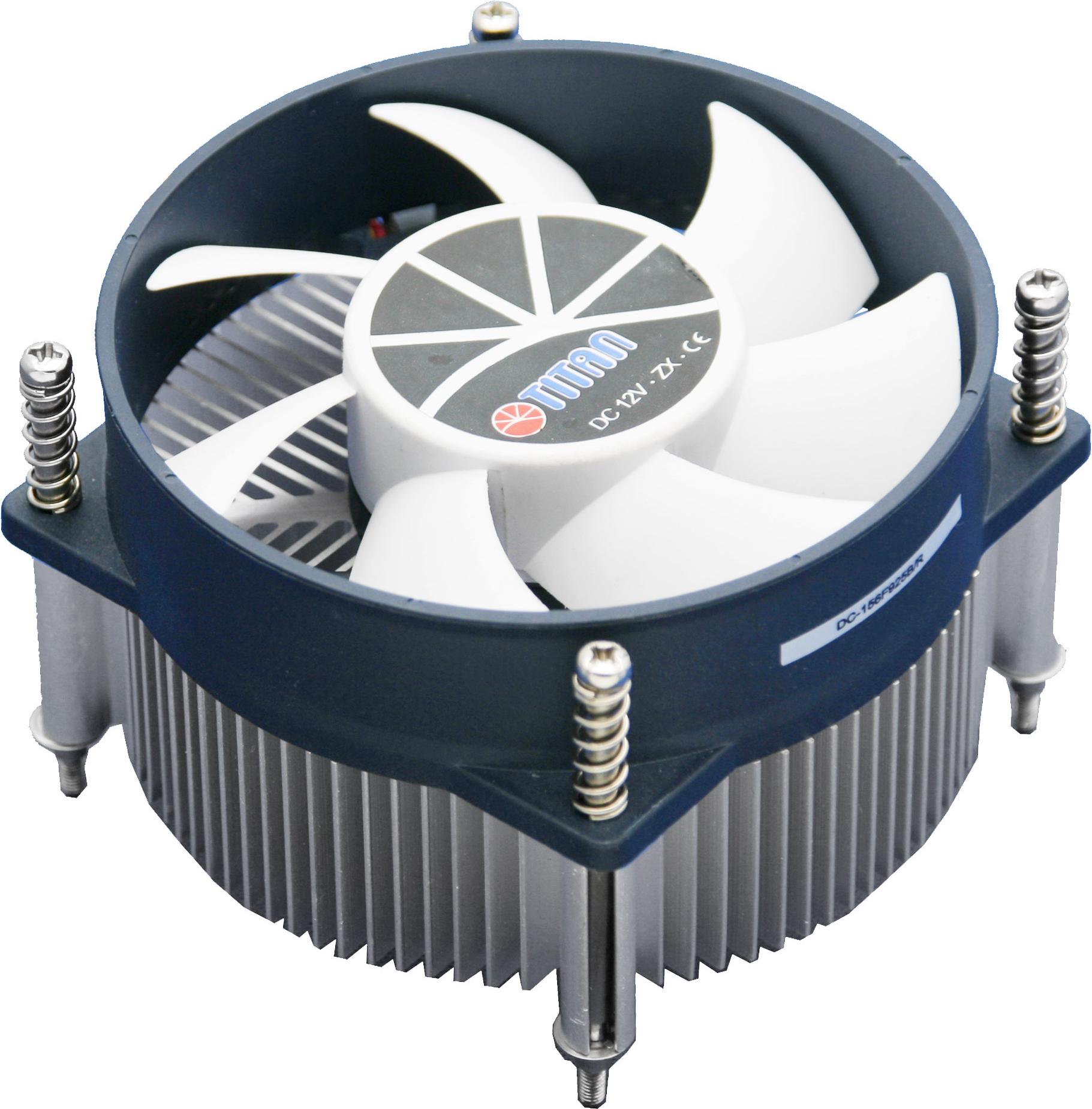Titan TTC-NA32TZ/R CPU-Kühler Aluminium, Schwarz, Weiß