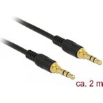 DeLOCK Audiokabel Stereo Mini-Klinkenstecker (M) bis Stereo Mini-Klinkenstecker (M) (85549)