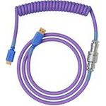 Glorious PC Gaming Race GMMK Coiled Cable Nebula Spiralkabel USB-C/USB-A - lila/silber (GLO-KB-ACC-CBL-COIL-NEB)