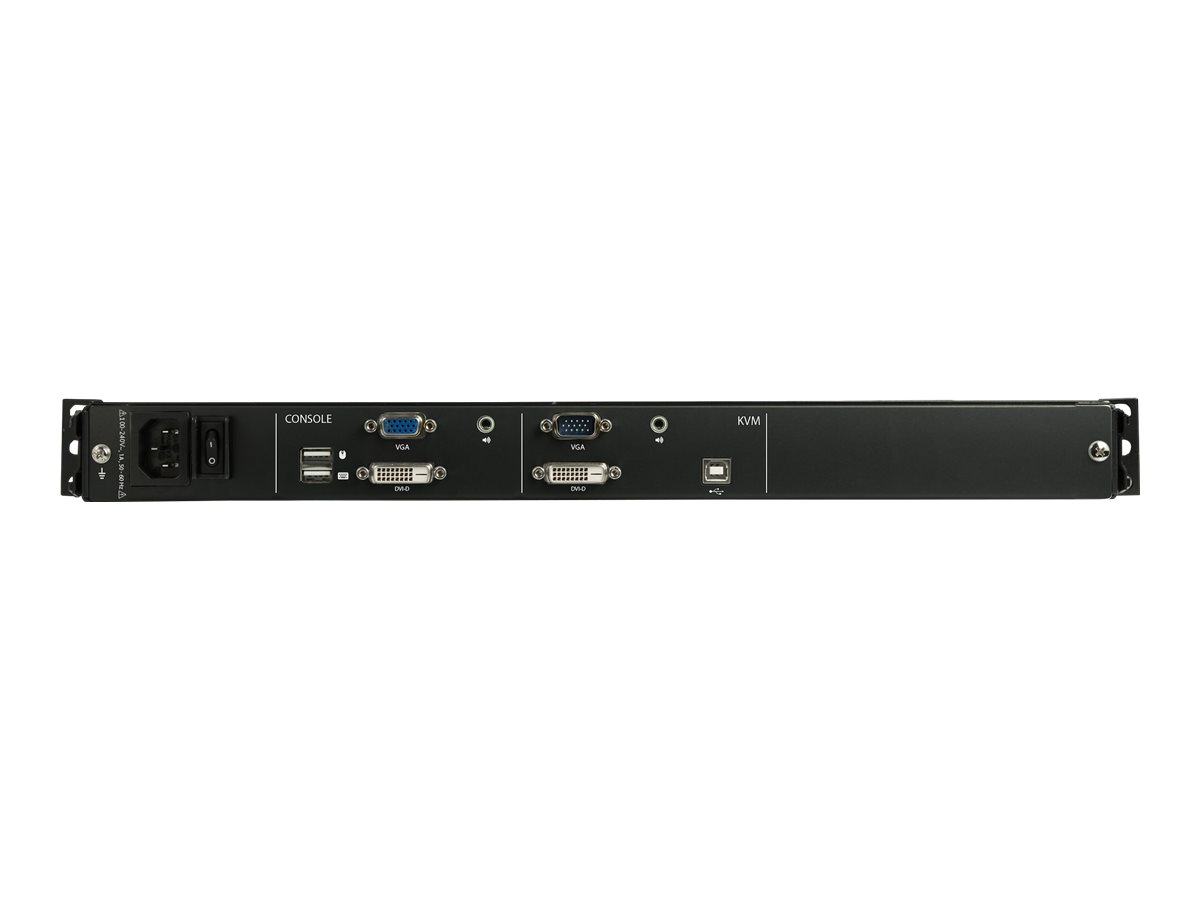 StarTech.com RKCOND17HD KVM-Konsole 17.3" Full HD DVI VGA 1HE Schwarz