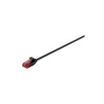 Wentronic Goobay CAT 6 Slim-Patchkabel, U/UTP, Schwarz, 0.25 m - Kupfermaterial (71548)