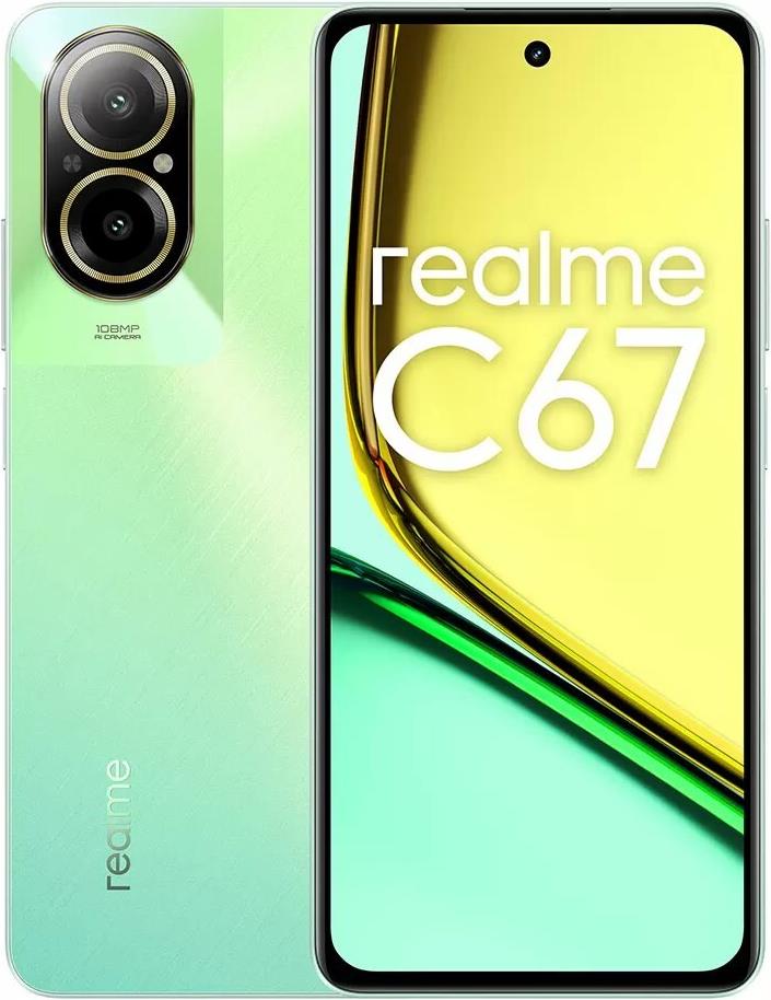 realme C67 17,1 cm (6.72") Dual-SIM Android 13 4G 6 GB 128 GB 5000 mAh Grün ()