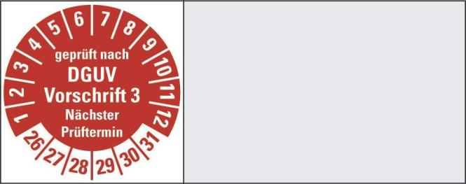 HEIN Industrieschilder HEIN 190451 Kabelprüfplakette DGUVVorschrift (190451)