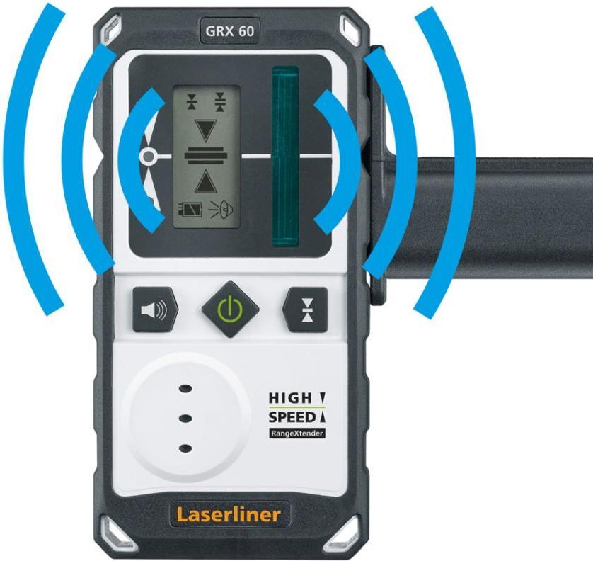 Laserliner 033.55A Laserempfänger für Linienlaser Passend für (Marke-Nivelliergeräte) (033.55A)