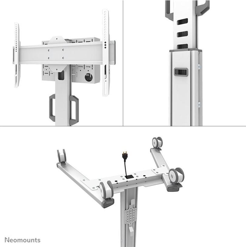 Neomounts FL50S-825WH1 TV-Rollwagen 37"-75" Höhenverstellbar Neigbar Weiß