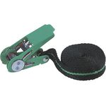 Wolfcraft 3418000 Einteiliger Spanngurt Zugkraft LC Niederzurren (einzeln/direkt)=90 daN (L x B) 4 m x 25 mm Ratsche