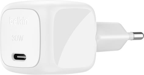 Image of Belkin 30W USB PD Wall Charger with PPS WHT (WCA008KQWH)