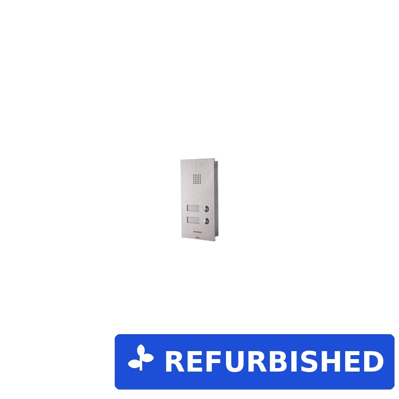 Wantec Monolith C IP Türsprechstelle 2 Tasten SIP VoIP Edelstahl ohne Kamera (4042) (geöffnet)