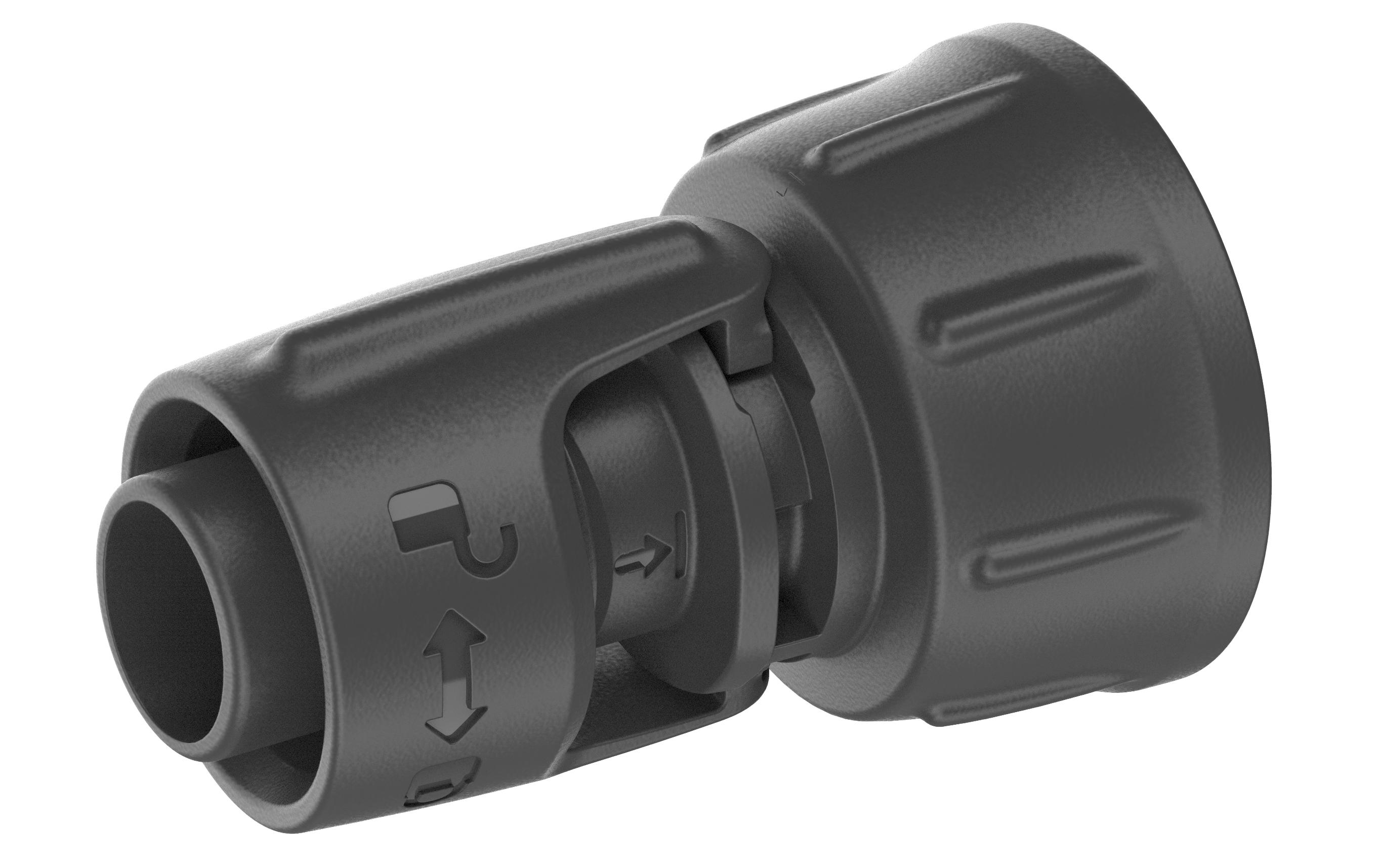 Gardena 13222-20 Hahnanschluss 1/2" Kunststoff Schwarz