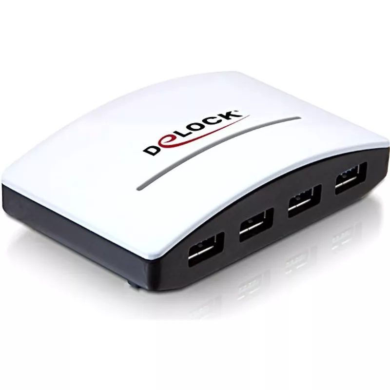 DeLock USB 3,0 externer HUB 4 Port (61762)