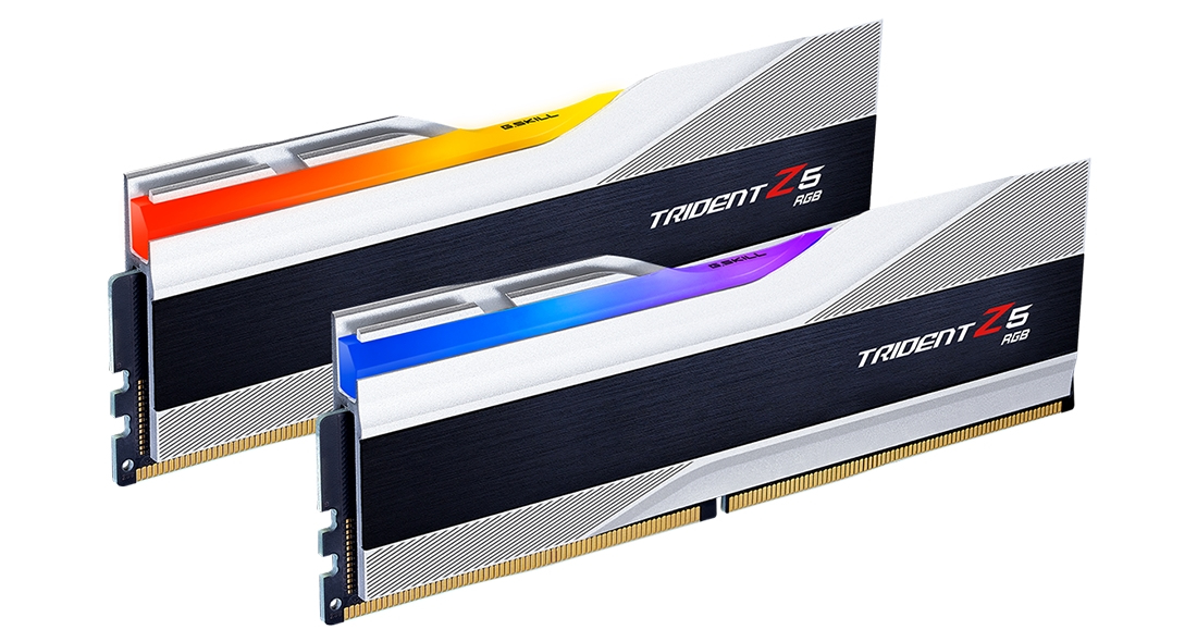 G.Skill Trident Z5 RGB DDR5 32 GB RAM Kit (2x16 GB) 8000 MHz CL38 Silber