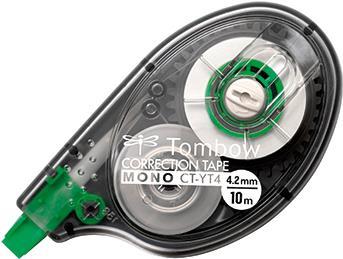 Tombow MONO YT4 Korrekturroller 4,2 mm x 10 m seitliche Korrektur 20 Stück Weiß