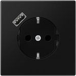 Jung SCHUKO Steckdose mit USB Typ A LS1520-18ASWM (LS1520-18ASWM)